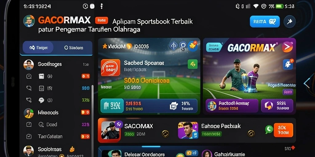 Tampilan antarmuka GACORMAX saat melakukan taruhan olahraga.