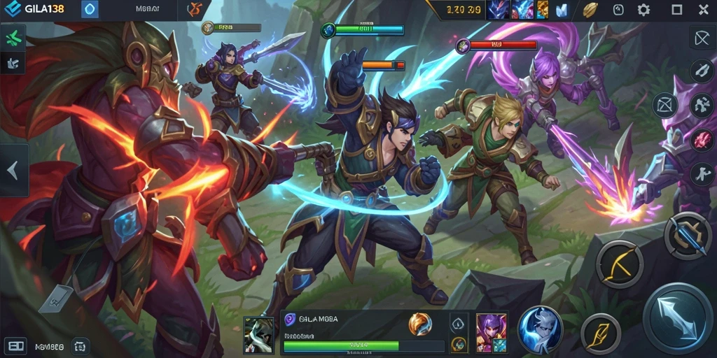 Tampilan screenshot menunjukkan pertandingan seru dalam GILA138!