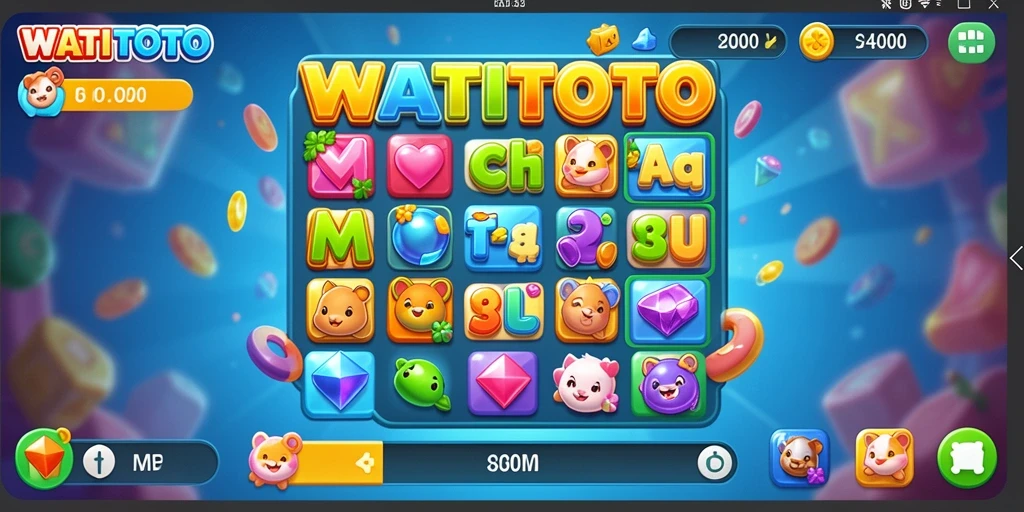 Tampilan gameplay WATITOTO yang menarik dalam bentuk Match-3.